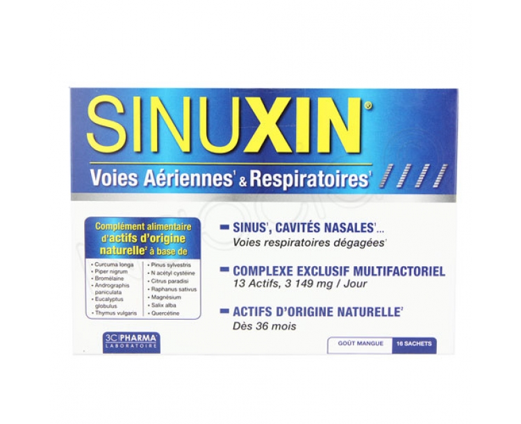 法国仓 3C实验室鼻炎冲剂 16包/盒 3 CHENES PHARMA SINUXIN 16SAC 16 sachets/boîte