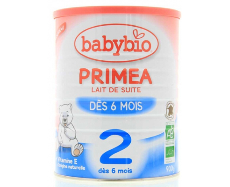 法国仓 COLISSIMO直邮风险自担 邮费另算 伴宝乐高端有机奶粉 标准2段/6-12月 Babybio  Primea-2 900g